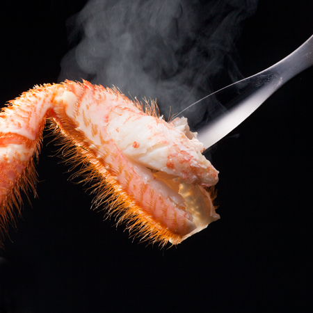 毛がにのシズルショット